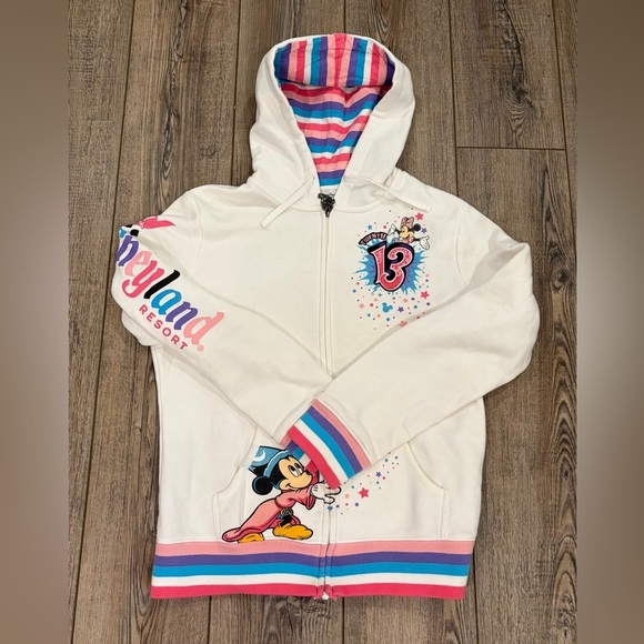 Disney Other - Disney Parks Youth Large 2013 Disneyland Resort Anniversary Zip Hoodie